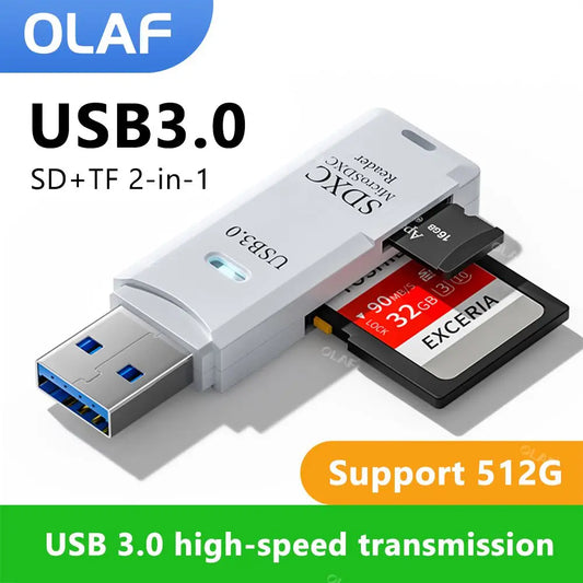 USB 3.0 Card Reader Micro SD TF Memory Card Reading Adapter
