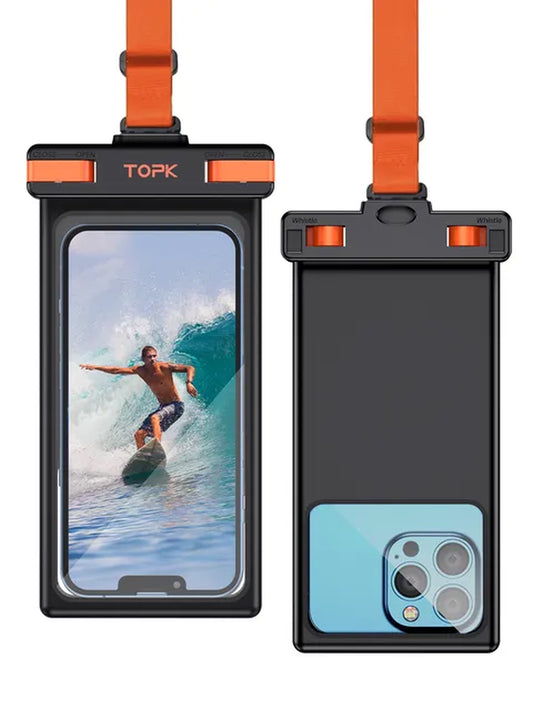 Waterproof Phone Pouch with Underwater Screen Touch, IPX8 Certified, Compatible with Mobile Phones up to 7.0 Inches